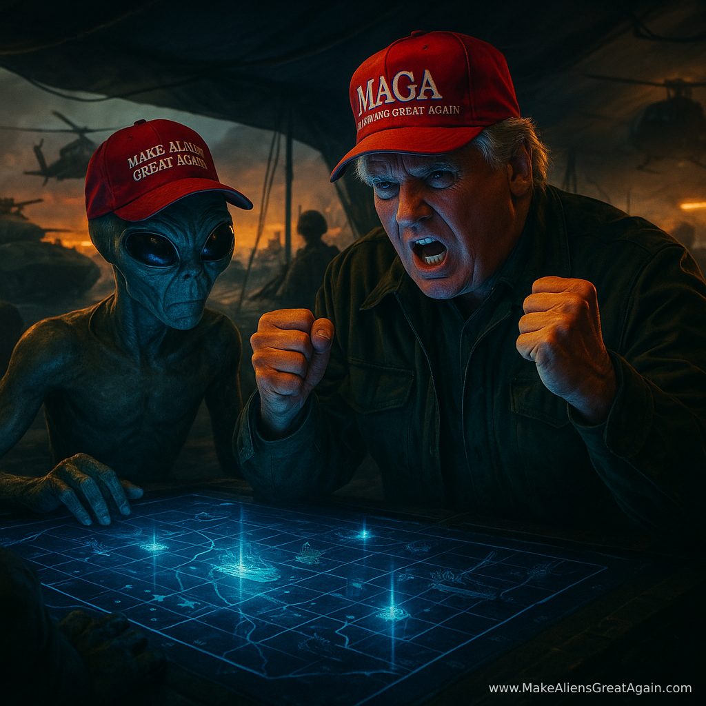 Strategizing alien battle plans: "Let's invade Earth and take over their Netflix subscriptions!"